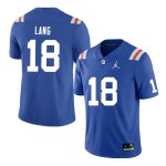 Men's Florida Gators #18 Dante Lang NCAA Nike Blue Throwback Authentic Stitched College Football Jersey ZYK5562YK